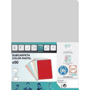 GIO SUBCARPETA COLOR PASTEL 180G A4 BLANCO 400040553